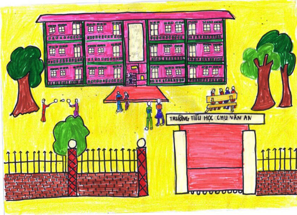 25 mẫu vẽ tranh tường trường tiểu học ấn tượng hợp lý nhất 2022