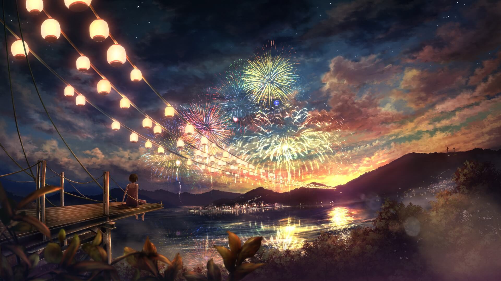 50+ Tranh phong cảnh anime tuyệt đẹp làm hình nền