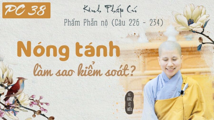 Nóng tánh làm sao kiểm soát - Kinh Pháp Cú - Phẩm Phẫn nộ (Kệ 226-234) - SC. Giác Lệ Hiếu