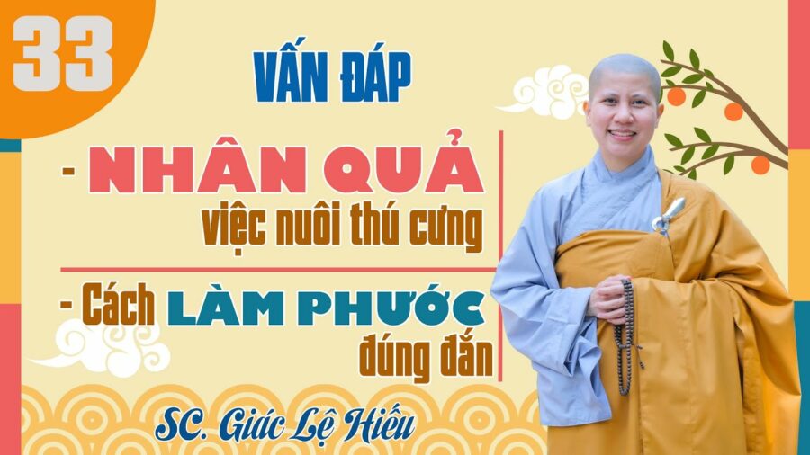 Vấn đáp: Nhân quả việc nuôi thú cưng - Cách làm phước đúng đắn - SC. Giác Lệ Hiếu