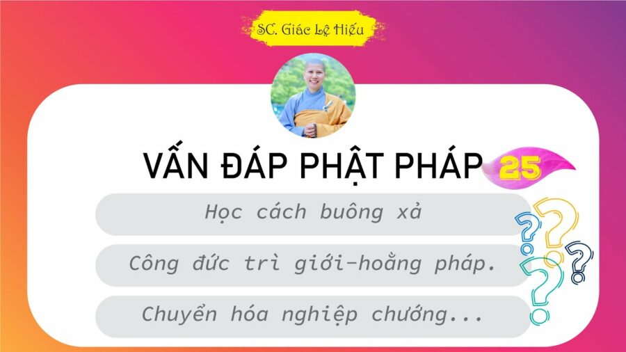 Vấn đáp Phật Pháp: Học cách buông xả - Công đức trì giới - hoằng pháp - SC. Giác Lệ Hiếu