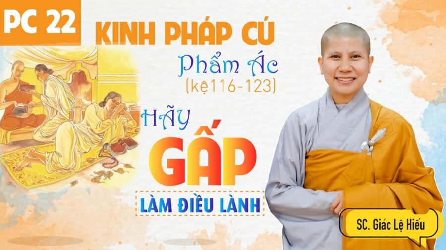Hãy Gấp Làm Việc Lành - Kinh Pháp Cú Phẩm Ác, kệ 116-123 - SC. Giác Lệ Hiếu