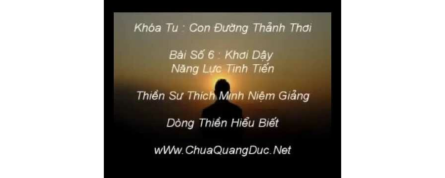 Khơi Dậy Năng Lực Tinh Tiến – Thích Minh Niệm