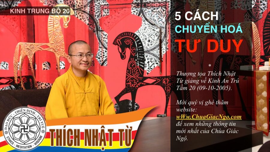 Kinh Trung Bộ 20 (Kinh An Trú Tầm) – Năm cách chuyển hóa tư duy – Thích Nhật Từ