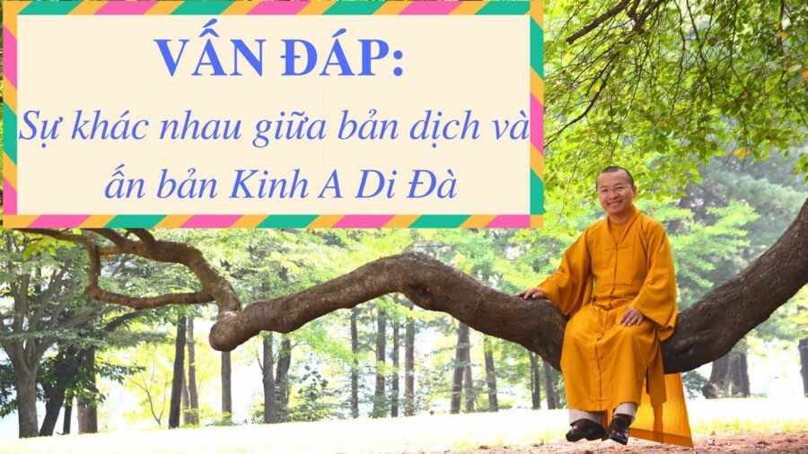 Vấn đáp: Bản dịch, ấn bản Kinh A Di Đà – Thích Nhật Từ