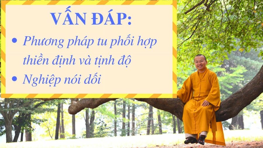 Vấn đáp: Phương pháp tu phối hợp thiền định và tịnh độ, nghiệp nói dối – Thích Nhật Từ