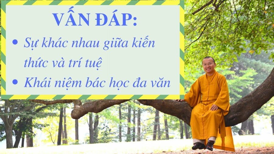 Vấn đáp: So sánh kiến thức và trí tuệ, khái niệm bác học đa văn – Thích Nhật Từ